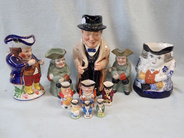 A COLLECTION OF TOBY JUGS