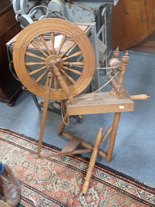 A SPINNING WHEEL