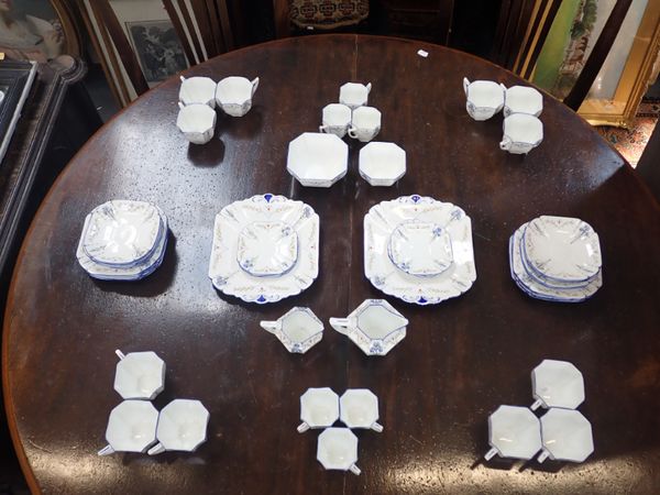 A 1920s SHELLEY 'BLUE IRIS' TEA SET