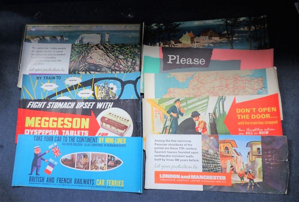 A COLLECTION OF SOUTHERN RAILWAY CARRIAGE POSTERS