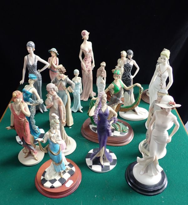 A COLLECTION OF COMPOSITE FIGURINES