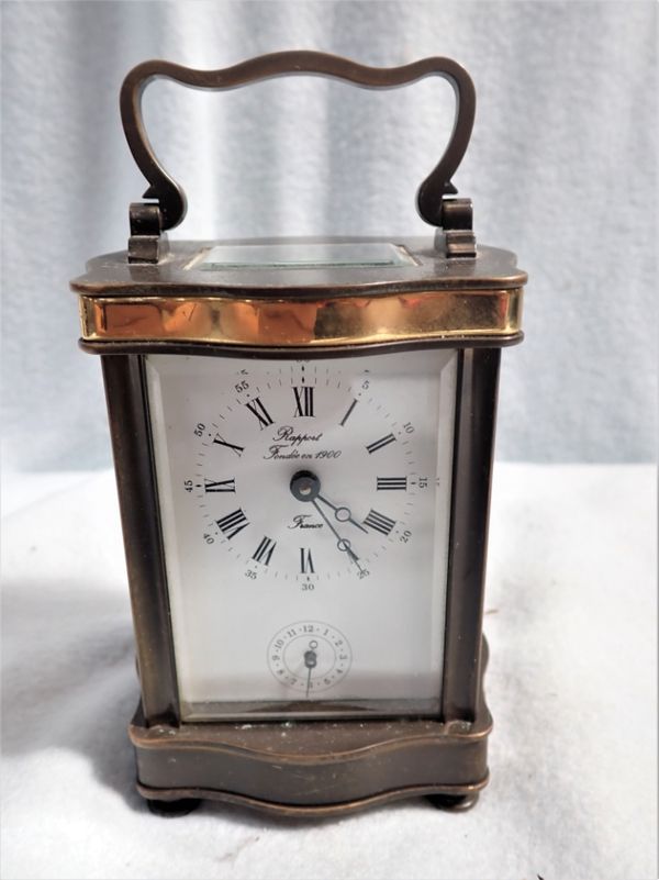 A FRENCH CARRIAGE CLOCK BY RAPPORT