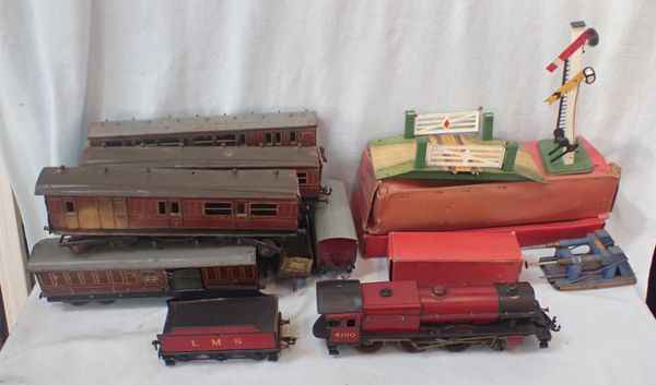 A TIN PLATE TRAIN  SET