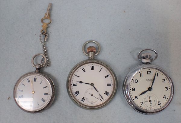 THREE POCKET WATCHES