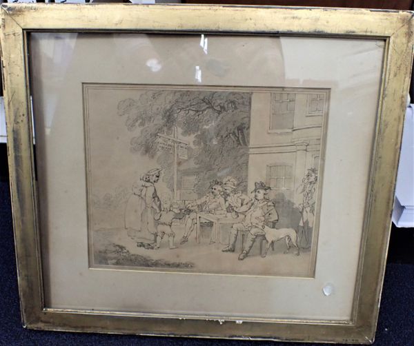 EARLY 19TH CENTURY AQUATINT IN THE STYLE OF THOMAS ROWLANDSON