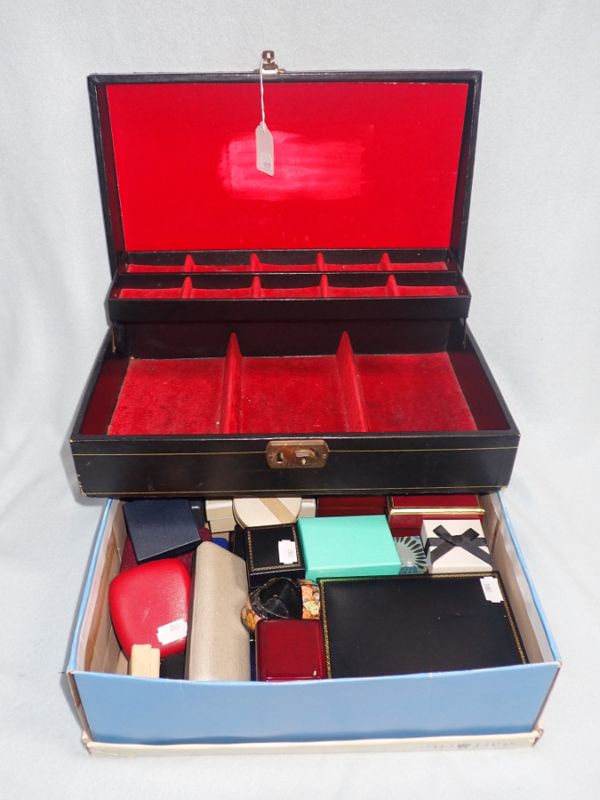 A COLLECTION OF JEWELLERY BOXES