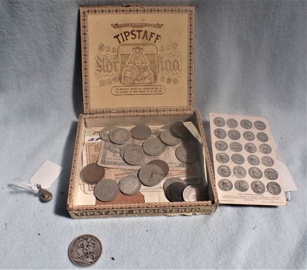 A COLLECTION OF COINS & BANK NOTES