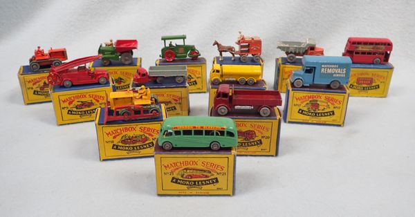 A COLLECTION OF LESNEY 'MATCHBOX' SERIES VEHICLES, BOXED