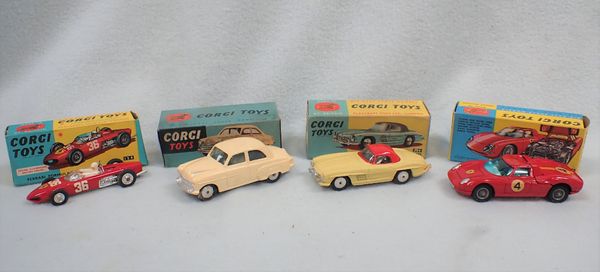 FOUR BOXED CORGI TOY CARS