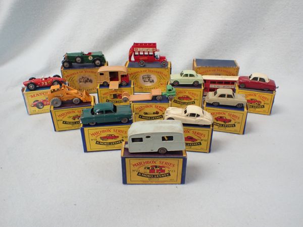 A COLLECTION OF LESNEY 'MATCHBOX' SERIES VEHICLES, BOXED