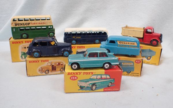 SIX BOXED DINKY TOY VEHICLES