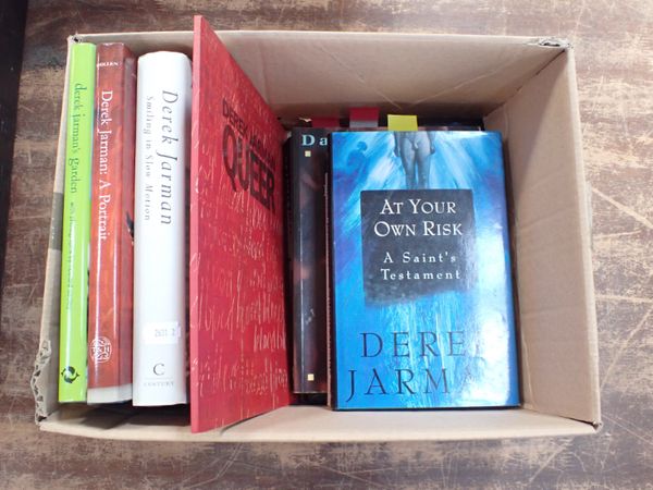 DEREK JARMAN: A COLLECTION OF BOOKS, FOUR  SIGNED