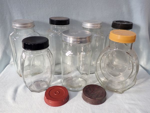 A COLLECTION OF VINTAGE SWEET SHOP JARS