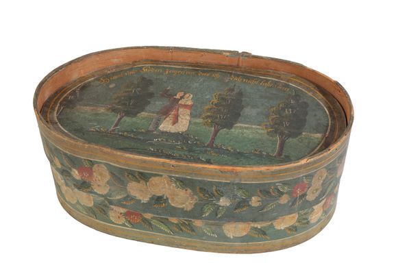 A GERMAN FOLK ART BRIDAL BOX