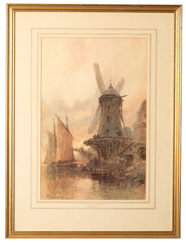 PAUL MARNY (1829-1914) 'Evening on the Scheldt'