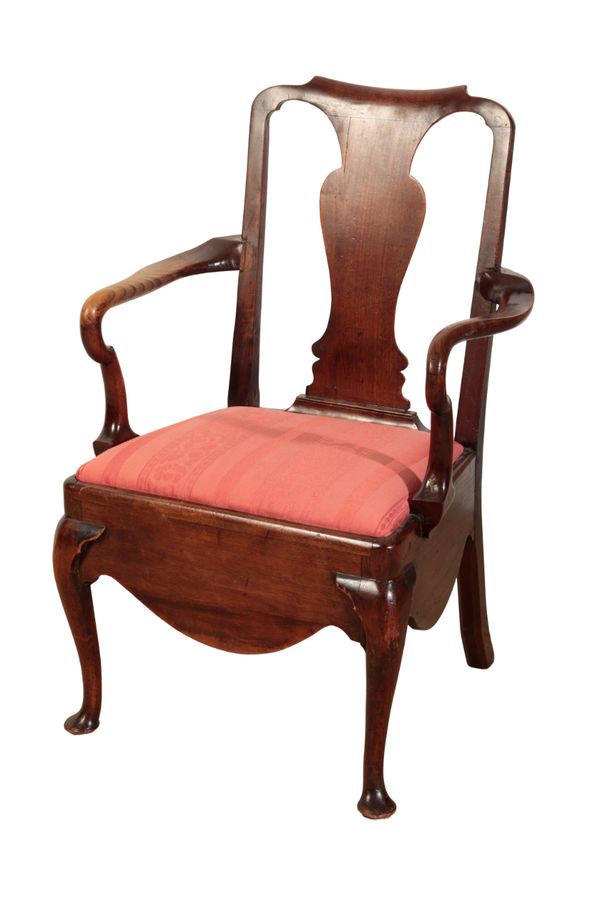 A GEORGE II ARMCHAIR