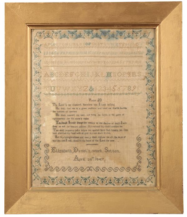 THREE 19TH CENTURY FRAMED SAMPLERS