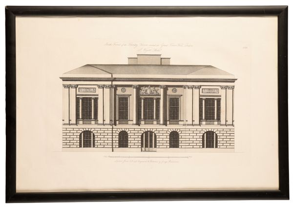A SMALL COLLECTION OF FRAMED ARCHITECTURAL STUDIES