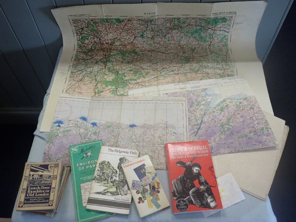 WWII MILITARY AND RAF MAPS FRANCE AND SCOTLAND