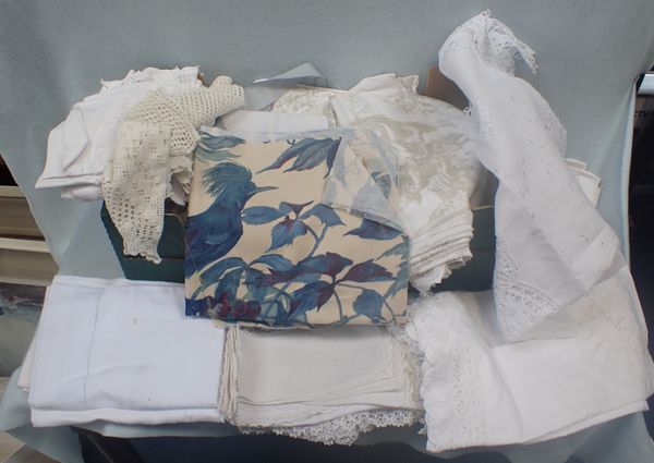 A QUANTITY OF LINENS AND OTHER TEXTILES