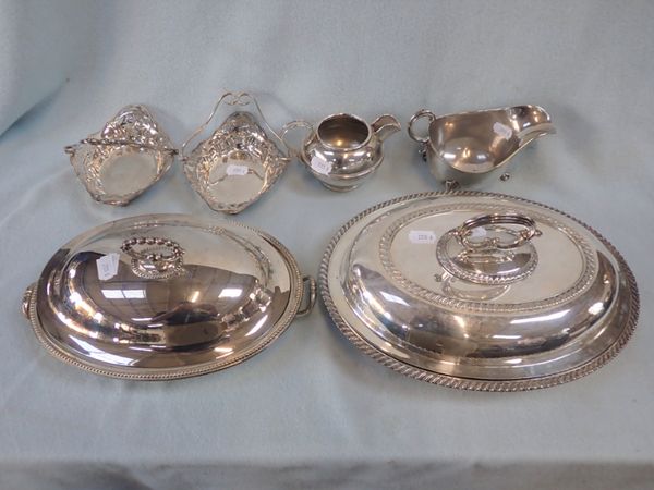 A MAPPIN & WEBB SERVING DISH AND COVER