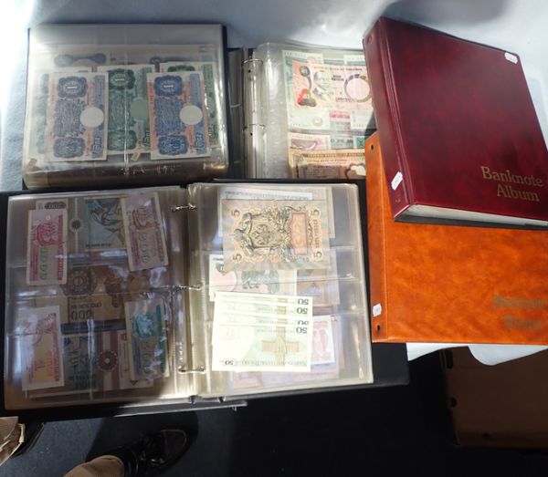 A LARGE COLLECTION OF BRITISH AND WORLD BANKNOTES