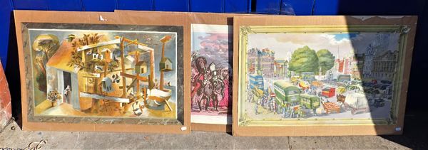 THREE BAYNARD PRESS SCHOOL PRINTS, FELIKS TOPOLSKI