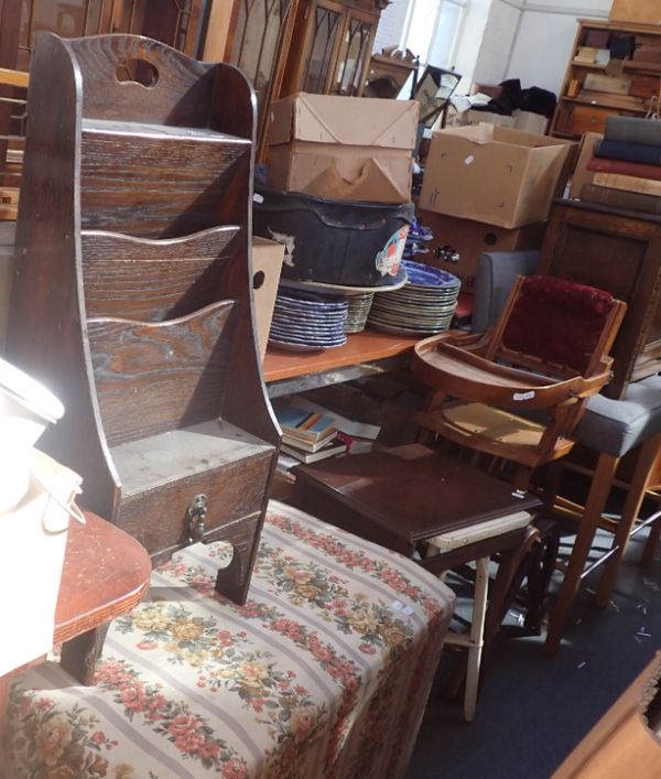 AN EDWARDIAN CHILDS HIGH CHAIR