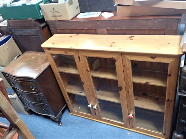 A GEORGE II STYLE CHEST OF DRAWERS