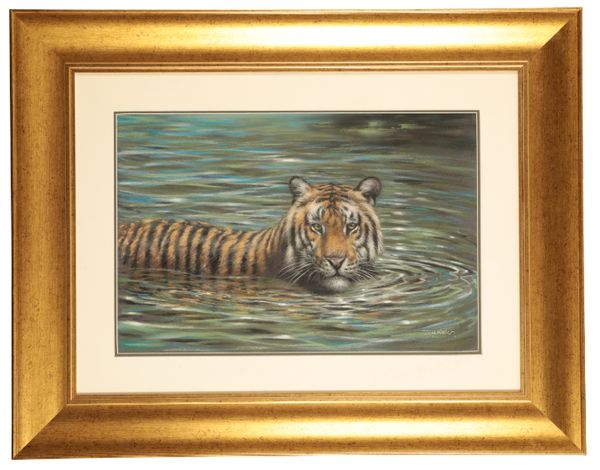 *JOEL KIRK (B. 1948) A study of a tiger