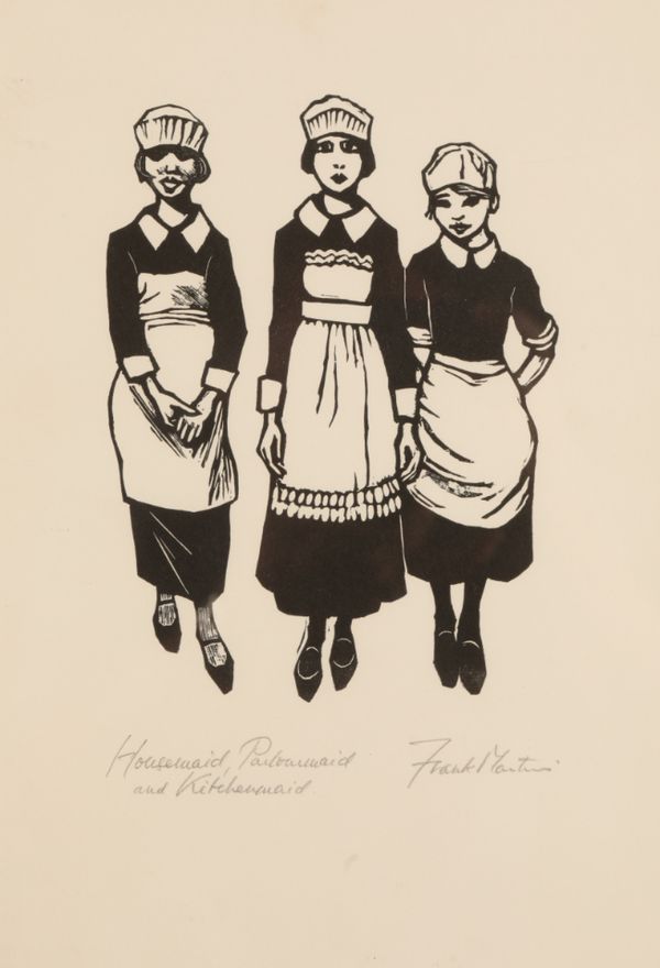 *FRANK MARTIN (1921-2005) 'Housemaid, Parlourmaid and Kitchenmaid'