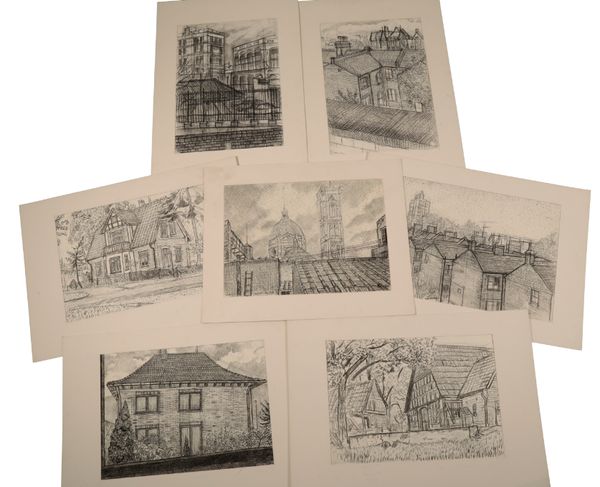 PETER SNOW (1927-2008) A FOLIO OF CHARCOAL SKETCHES