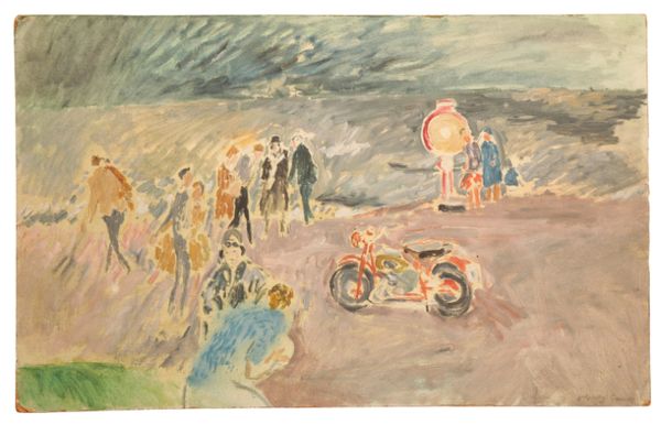 *JEFFERY BRUCE CAMP (1923-2020) 'Red Motorbike, 1960'
