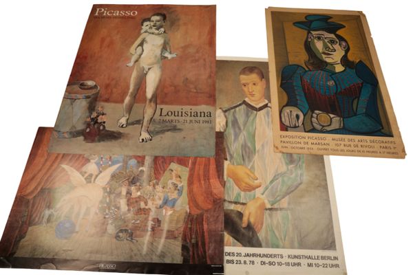 A FOLIO OF ART EXHIBITION POSTERS RELATING TO PABLO PICASSO AND HENRI MATISSE