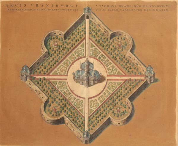 JOAN BLAEU (1596-1673) A MAP OF STJERNEBORG 'THE CASTLE OF THE STARS'