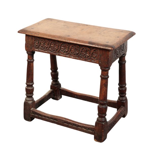 A 17TH CENTURY STYLE JOINT STOOL