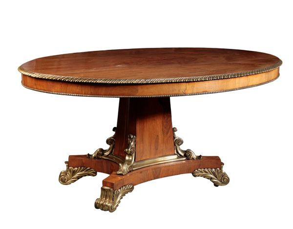 A GEORGE IV ROSEWOOD AND GILT-METAL-MOUNTED CENTRE TABLE,
