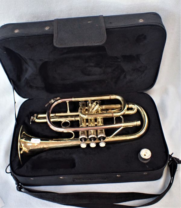 A ROSETTI TRUMPET, CASED