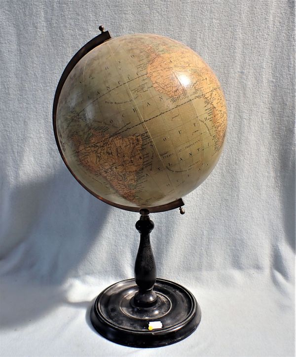 A GREAVES & THOMAS FACSIMILE TERRESTRIAL GLOBE