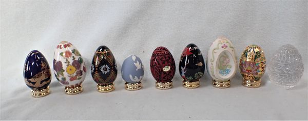 A COLLECTION OF EGGS FROM 'THE COLLECTOR'S TREASURY OF EGGS'