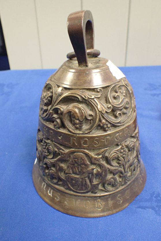 AN 18TH/19TH CENTURY  BRONZE BELL