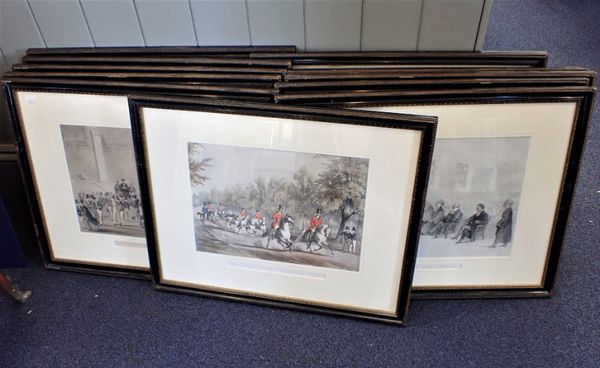 A SET OF ELEVEN ETON AND HARROW PRINTS