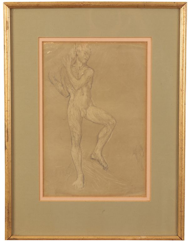 *MAXWELL ASHBY ARMFIELD (1882-1972) A nude study of a classical figure