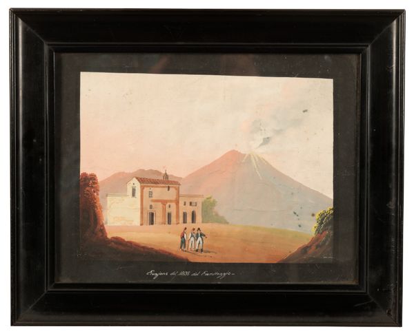 NEAPOLITAN SCHOOL, 19TH CENTURY 'Eruzione del 1835 del Ermitaggio''