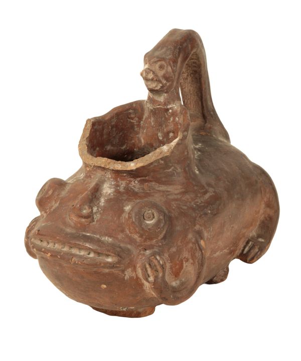 A "PRE-COLUMBIAN" DRINKING VESSEL