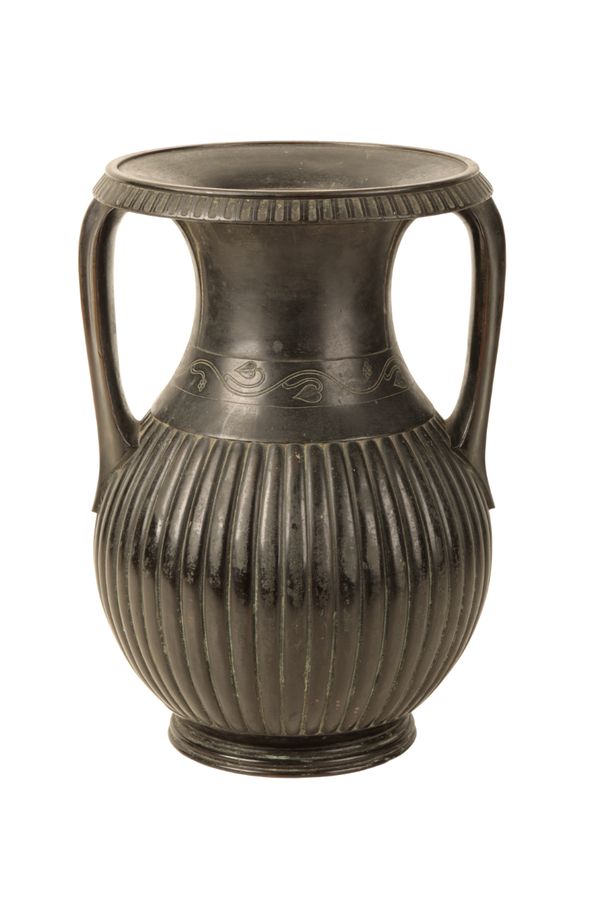 A GRAND TOUR BRONZE  COLUMN KRATER