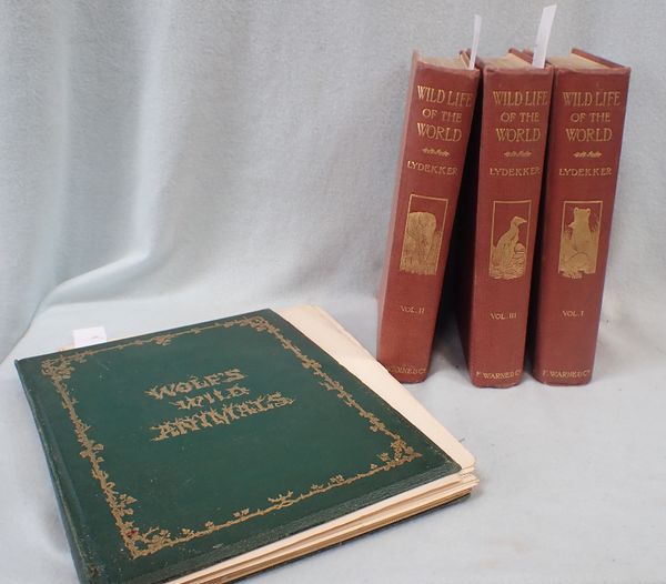 R. LYDEKKER: 'WILD LIFE OF THE WORLD', 3 VOLS.