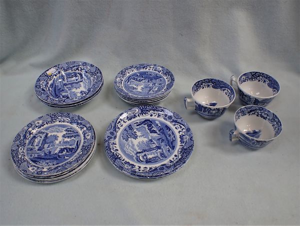 A SMALL QUANTITY OF COPELAND SPODE'S ITALIAN WARE