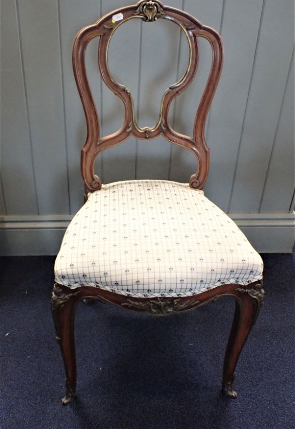 A 19TH CENTURY FRENCH SALON CHAIR