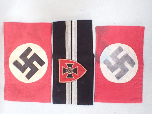 THREE NAZI STYLE ARMBANDS